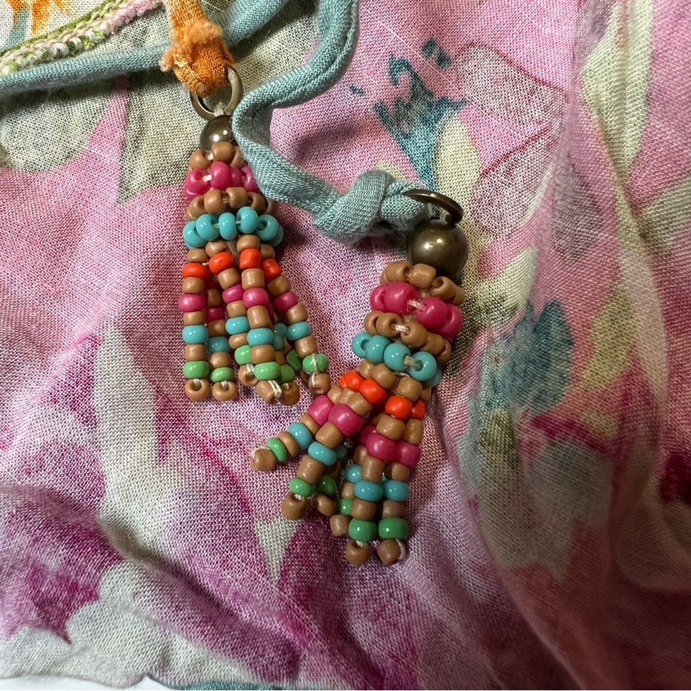 [FARM Rio] Beaded Floral Halter Top - Picture 5 of 11